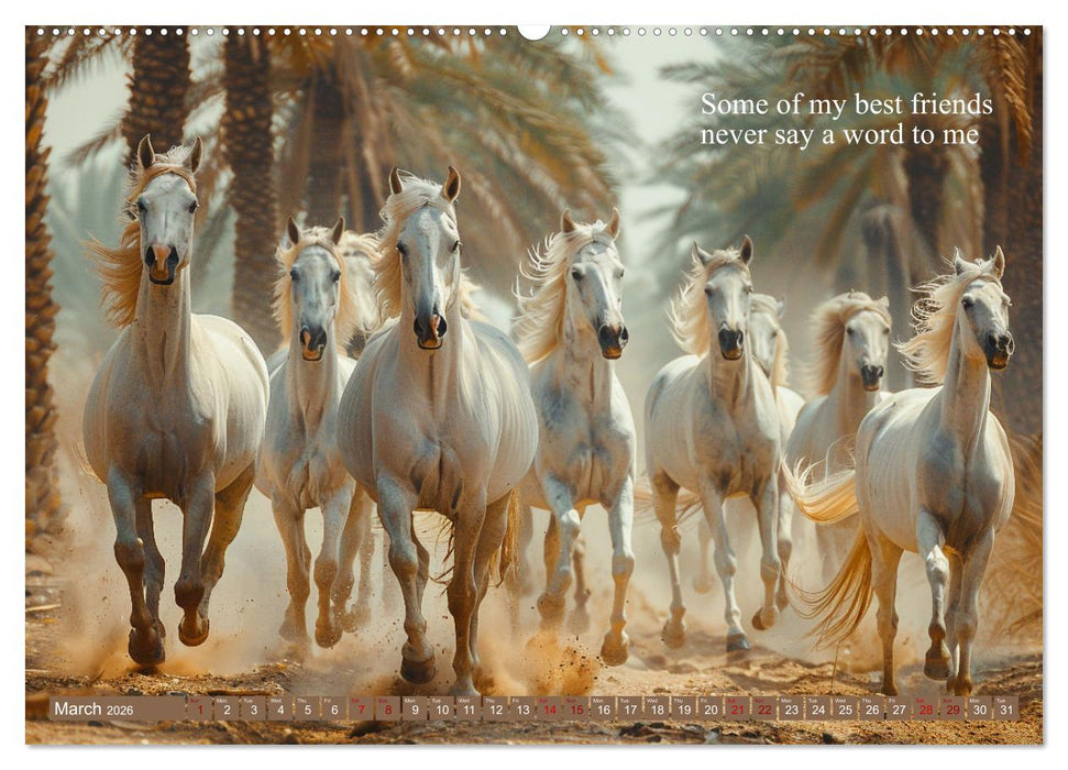A Horse Makes You Complete (CALVENDO Monthly Calendar 2026)