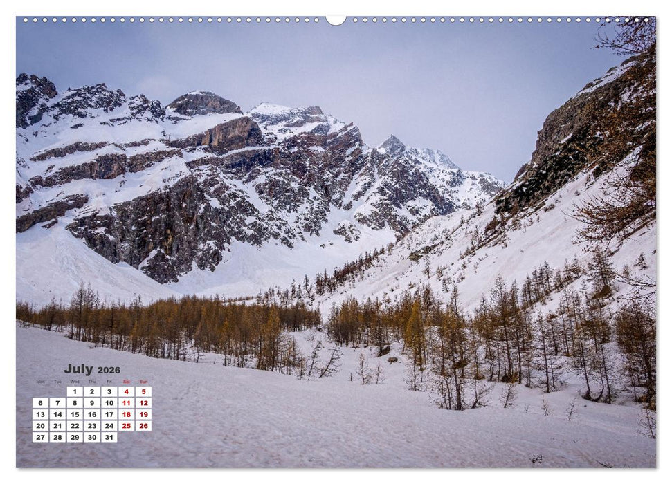 The French Alps, on the trail of the marmot (CALVENDO Premium-Calendar 2026)