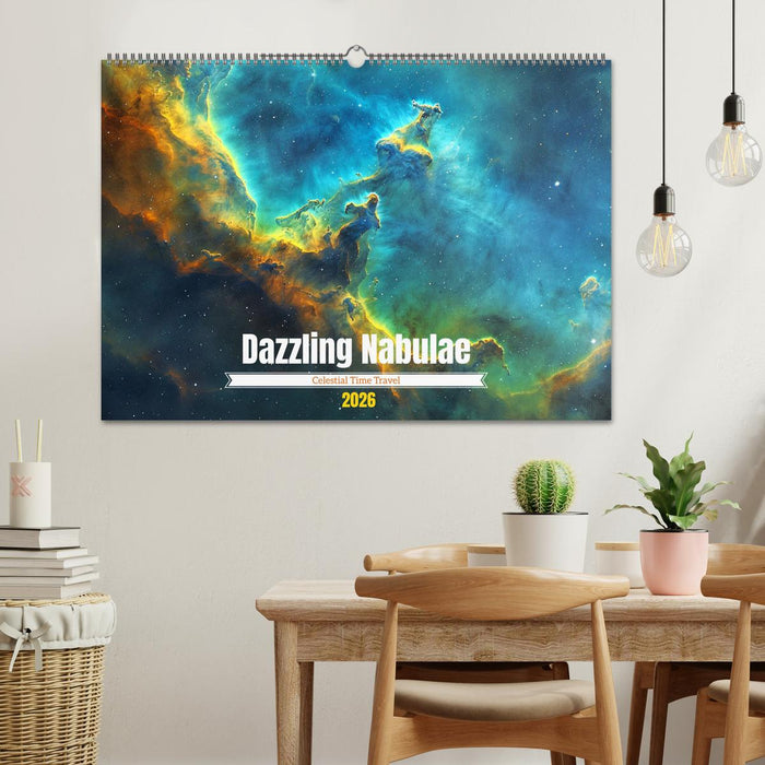 Dazzling Nebulae (CALVENDO Monthly Calendar 2026)