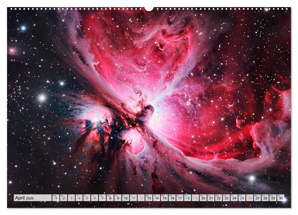 Dazzling Nebulae (CALVENDO Monthly Calendar 2026)