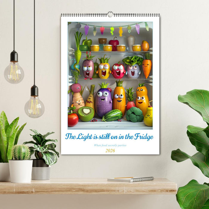 The Light ist still on in the Fridge (CALVENDO Monthly Calendar 2026)