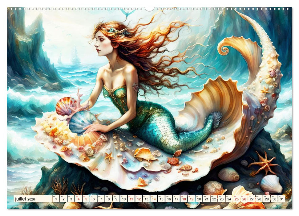 La muse de Poséidon (CALVENDO Calendrier supérieur 2026)