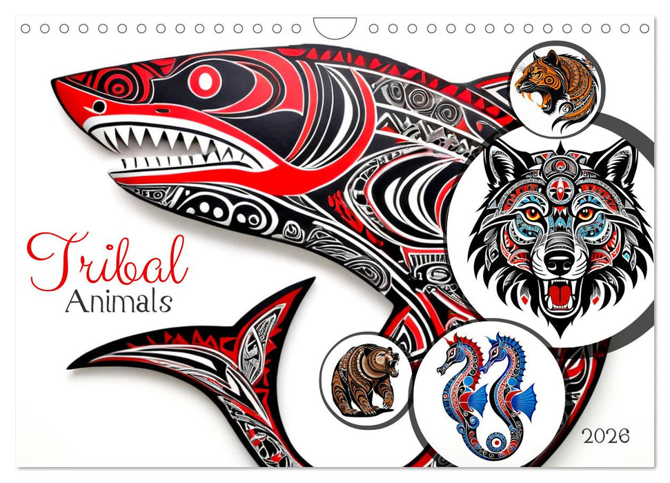 Tribal animals (CALVENDO Monthly Calendar 2026)