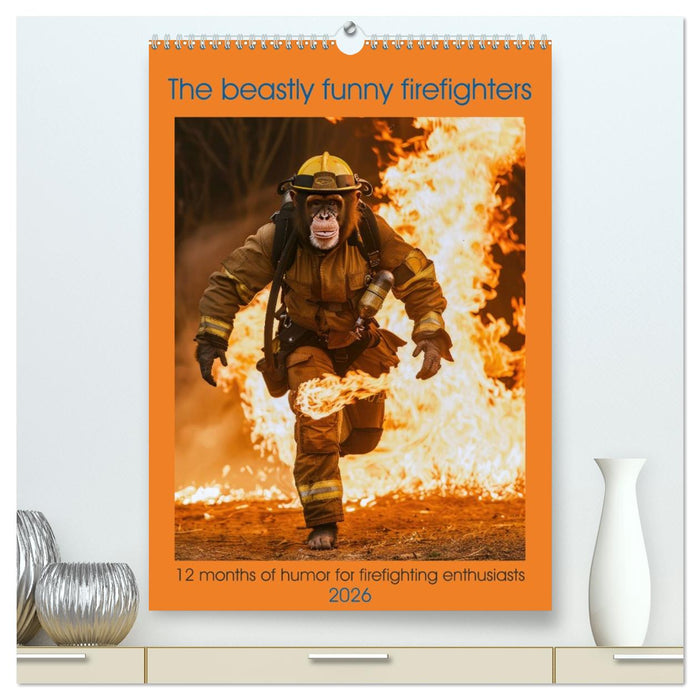 The beastly funny firefighters (CALVENDO Premium-Calendar 2026)