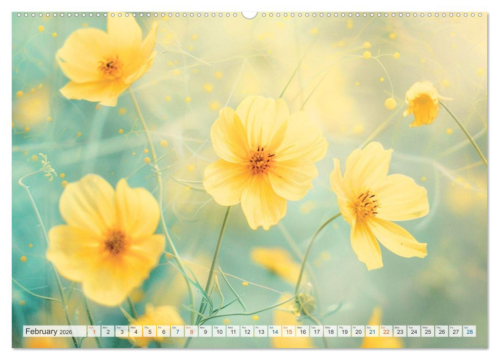 Etherial flowers (CALVENDO Premium-Calendar 2026)