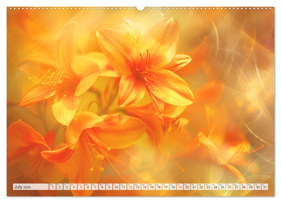 Etherial flowers (CALVENDO Premium-Calendar 2026)