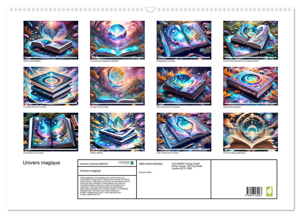 Univers magique (CALVENDO Calendrier mensuel 2026)