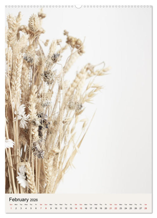Dried Flowers (CALVENDO Monthly Calendar 2026)