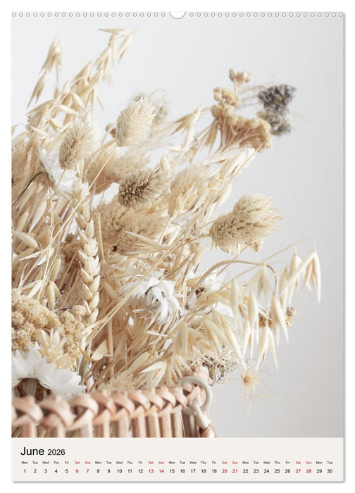 Dried Flowers (CALVENDO Monthly Calendar 2026)