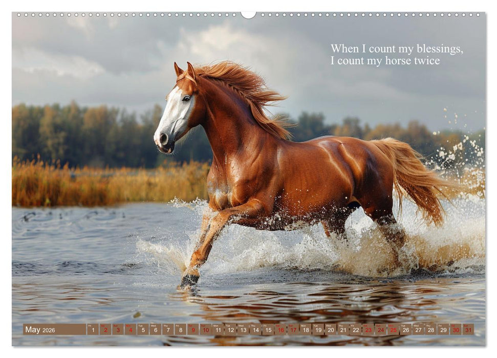 A Horse Makes You Complete (CALVENDO Premium-Calendar 2026)