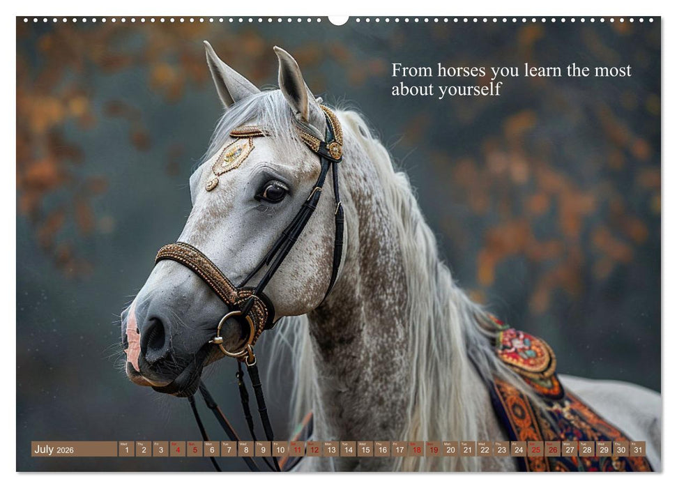 A Horse Makes You Complete (CALVENDO Premium-Calendar 2026)