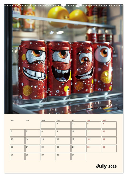 The Light ist still on in the Fridge (CALVENDO Premium-Calendar 2026)