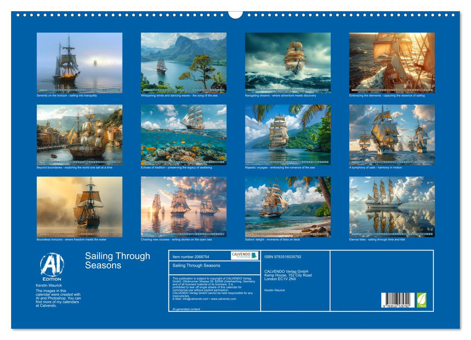 Sailing Through Seasons (CALVENDO Monthly Calendar 2026)