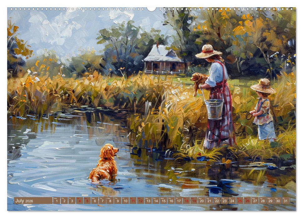 Life on a Farm in Old America (CALVENDO Premium-Calendar 2026)
