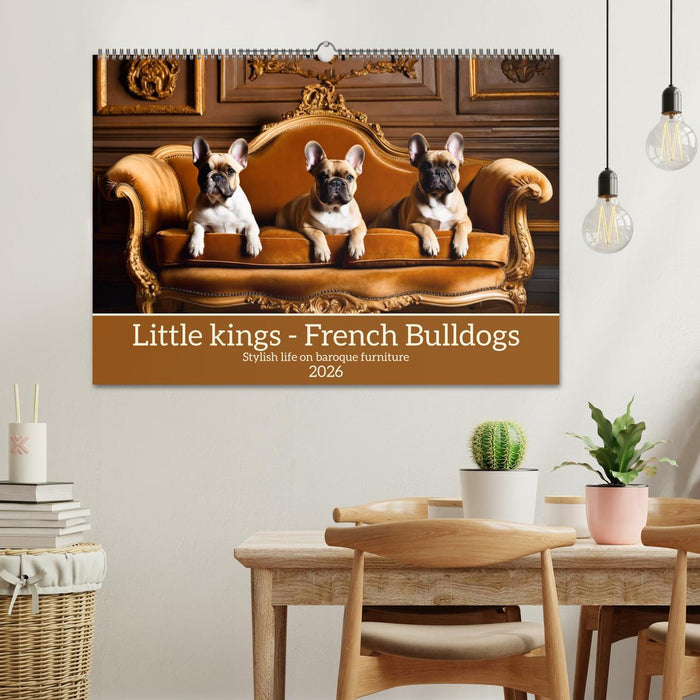 Little kings - French Bulldogs (CALVENDO Monthly Calendar 2026)