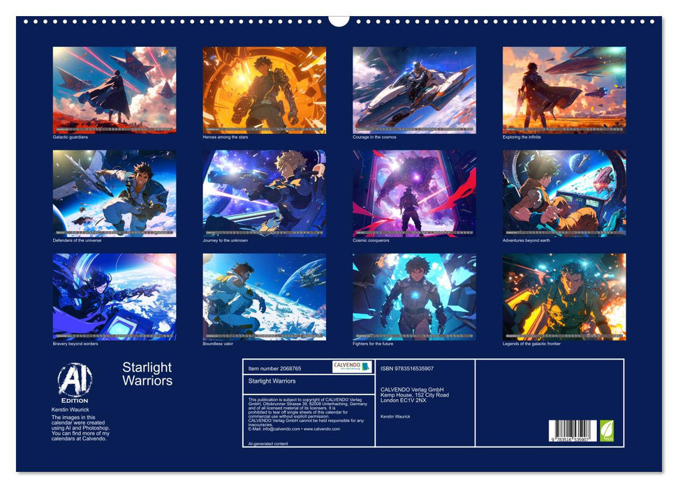 Starlight Warriors (CALVENDO Monthly Calendar 2026)