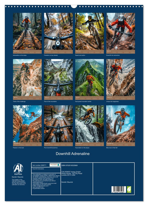 Downhill Adrenaline (CALVENDO Monthly Calendar 2026)