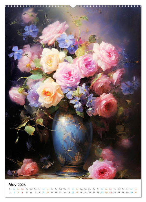 Blossoms & Vases (CALVENDO Monthly Calendar 2026)