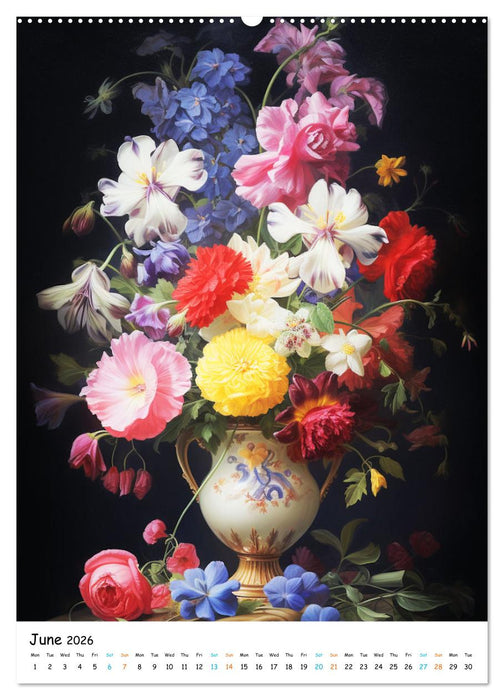 Blossoms & Vases (CALVENDO Monthly Calendar 2026)
