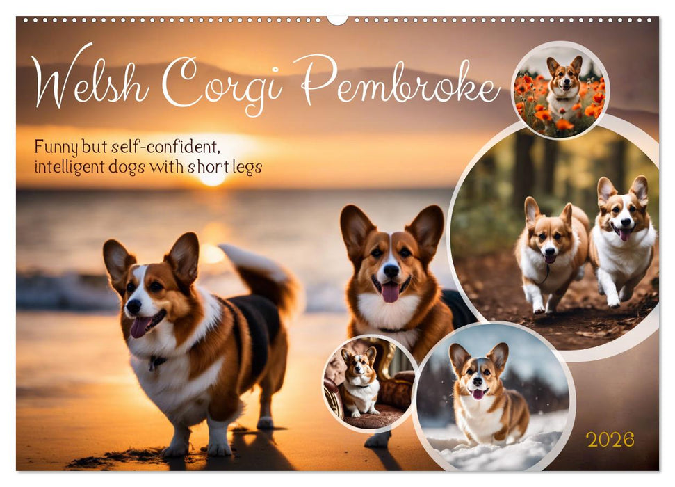 Welsh Corgi Pembroke (CALVENDO Monthly Calendar 2026)