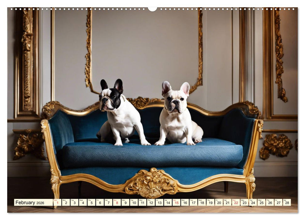 Little kings - French Bulldogs (CALVENDO Premium-Calendar 2026)