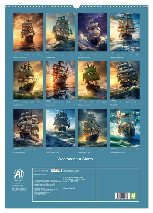 Weathering a Storm (CALVENDO Monthly Calendar 2026)