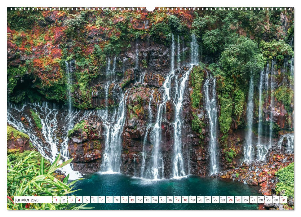 Île de la Réunion - Le paradis français dans l'océan Indien (CALVENDO Calendrier mensuel 2026)