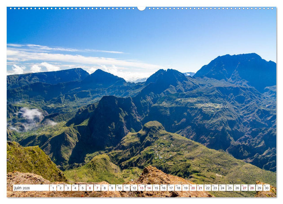 Île de la Réunion - Le paradis français dans l'océan Indien (CALVENDO Calendrier mensuel 2026)