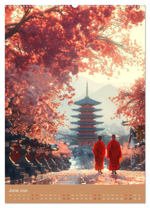 Zen in Orange (CALVENDO Monthly Calendar 2026)