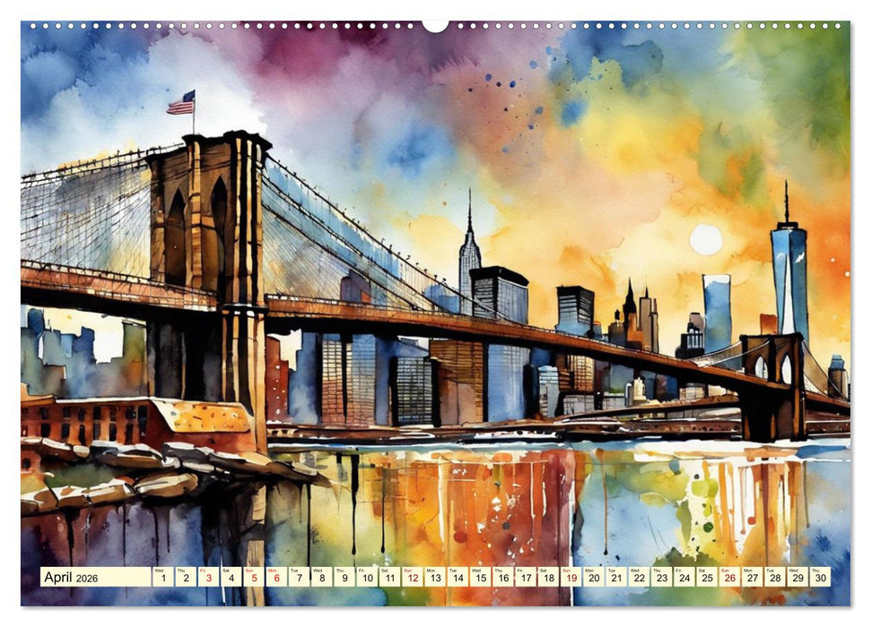 The most famous bridges in the world (CALVENDO Monthly Calendar 2026)