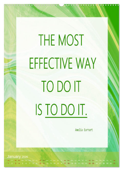 Inspiring sayings (CALVENDO Monthly Calendar 2026)