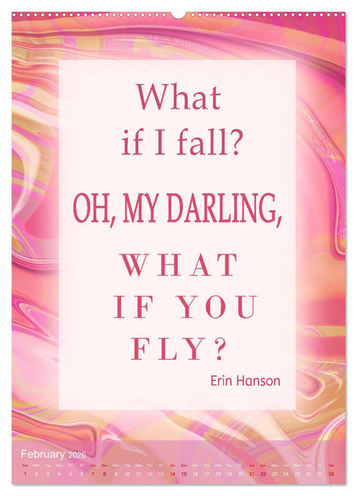 Inspiring sayings (CALVENDO Monthly Calendar 2026)