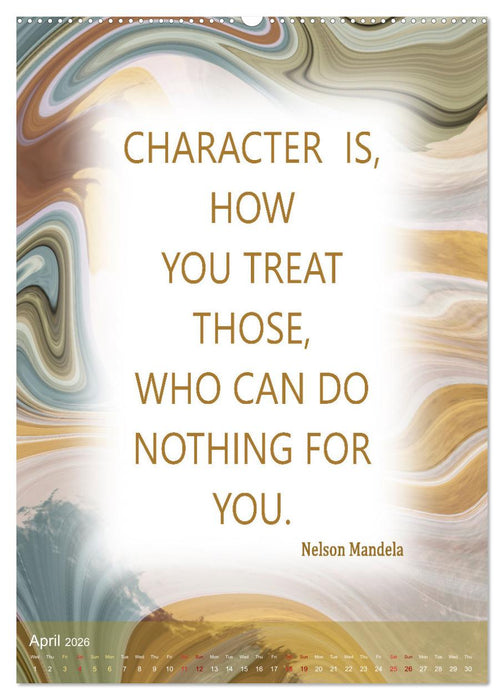 Inspiring sayings (CALVENDO Monthly Calendar 2026)