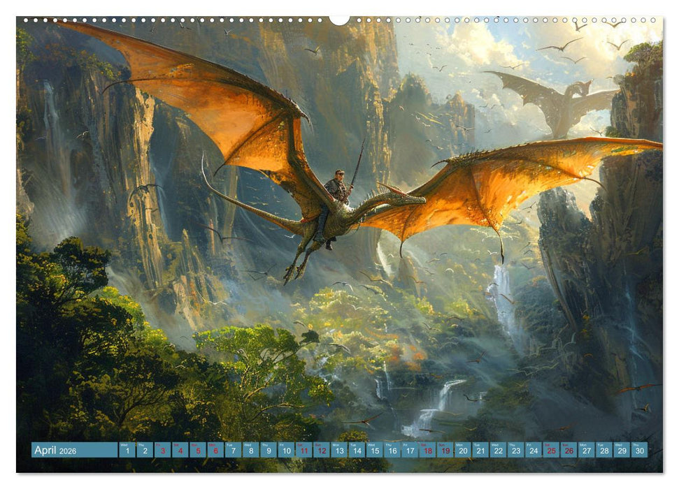 Dinosaur Legends (CALVENDO Monthly Calendar 2026)