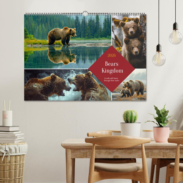 Bears Kingdom (CALVENDO Monthly Calendar 2026)