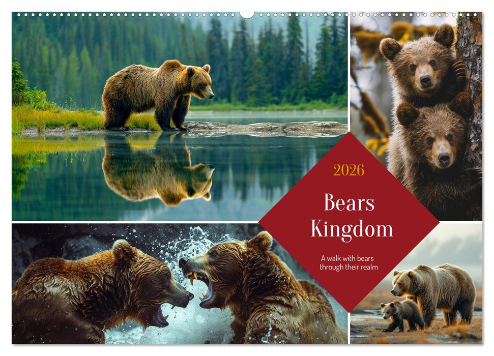 Bears Kingdom (CALVENDO Monthly Calendar 2026)