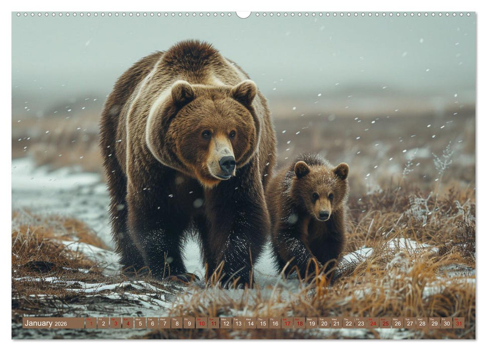 Bears Kingdom (CALVENDO Monthly Calendar 2026)