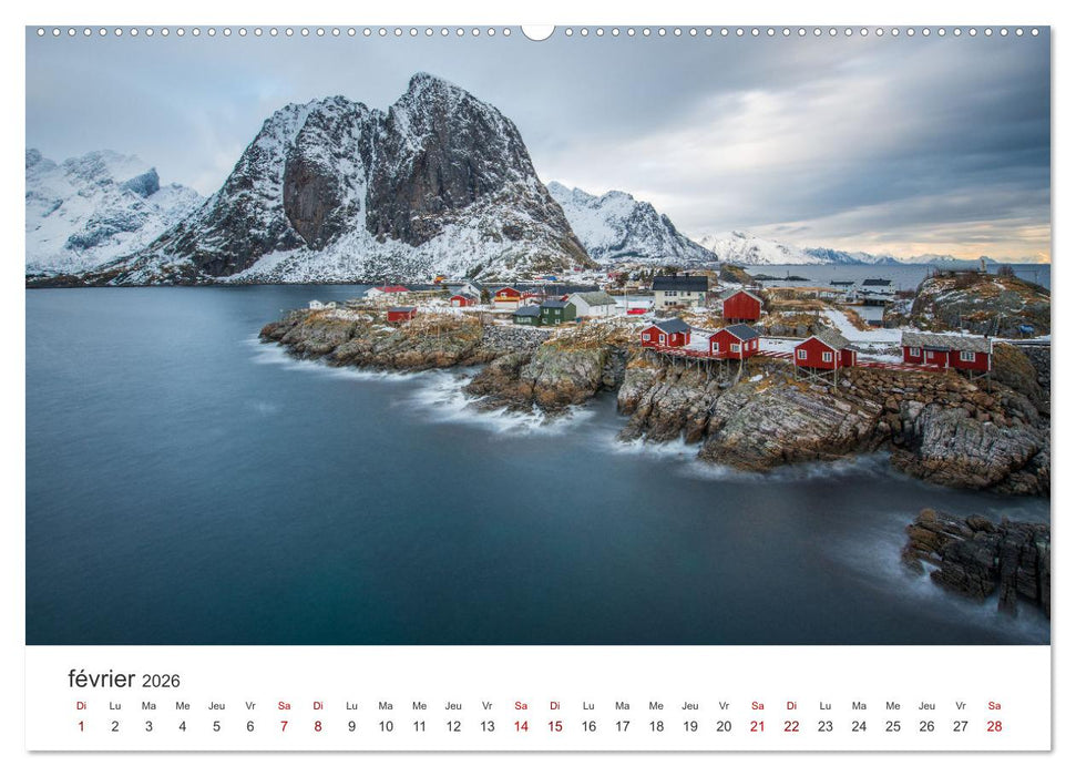 Réflexions dans les îles Lofoten (CALVENDO Calendrier supérieur 2026)