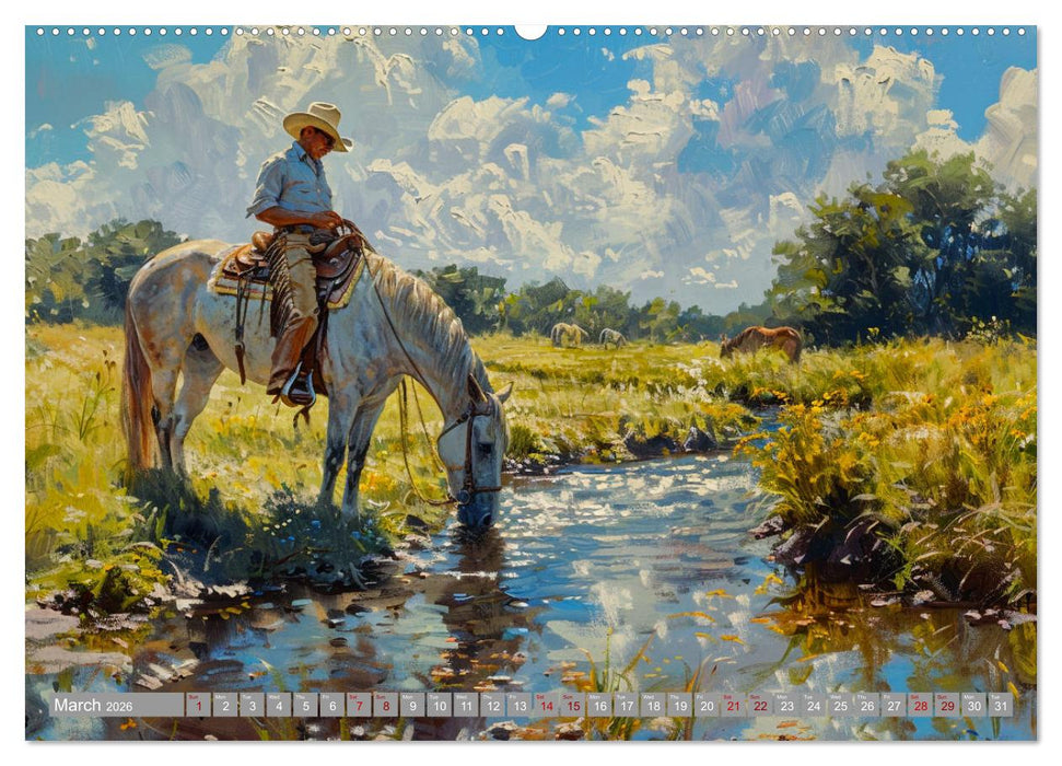 Horses, Power and Freedom (CALVENDO Monthly Calendar 2026)