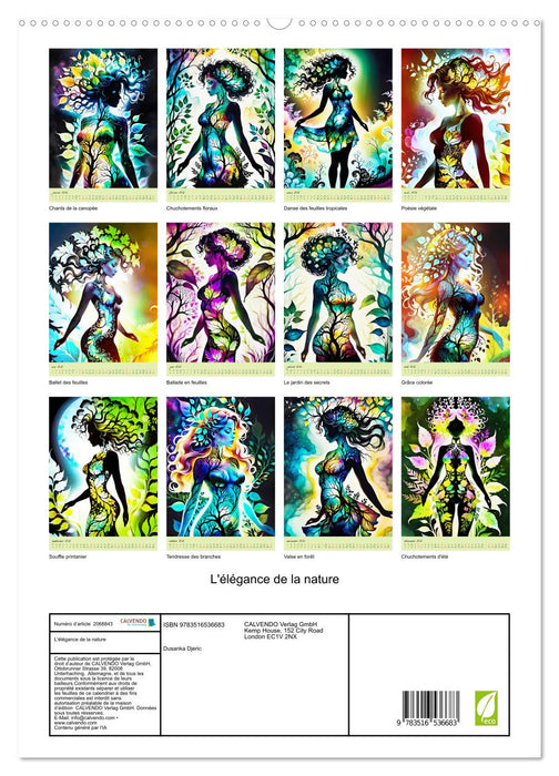 L'élégance de la nature (CALVENDO Calendrier supérieur 2026)