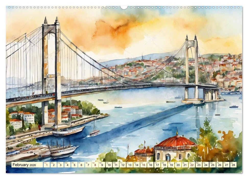 The most famous bridges in the world (CALVENDO Premium-Calendar 2026)