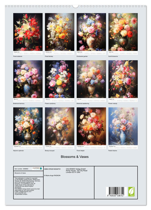Blossoms & Vases (CALVENDO Premium-Calendar 2026)