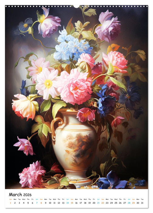 Blossoms & Vases (CALVENDO Premium-Calendar 2026)
