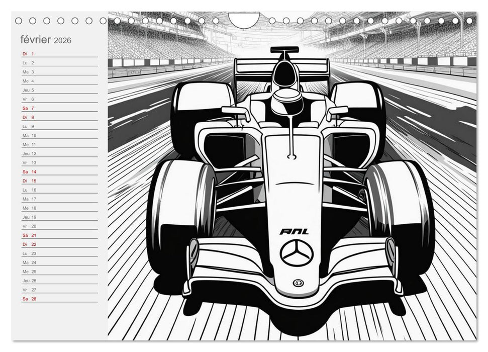 Véhicules motorisés (CALVENDO Calendrier mensuel 2026)