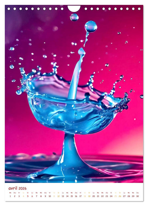 La symphonie des gouttes (CALVENDO Calendrier mensuel 2026)