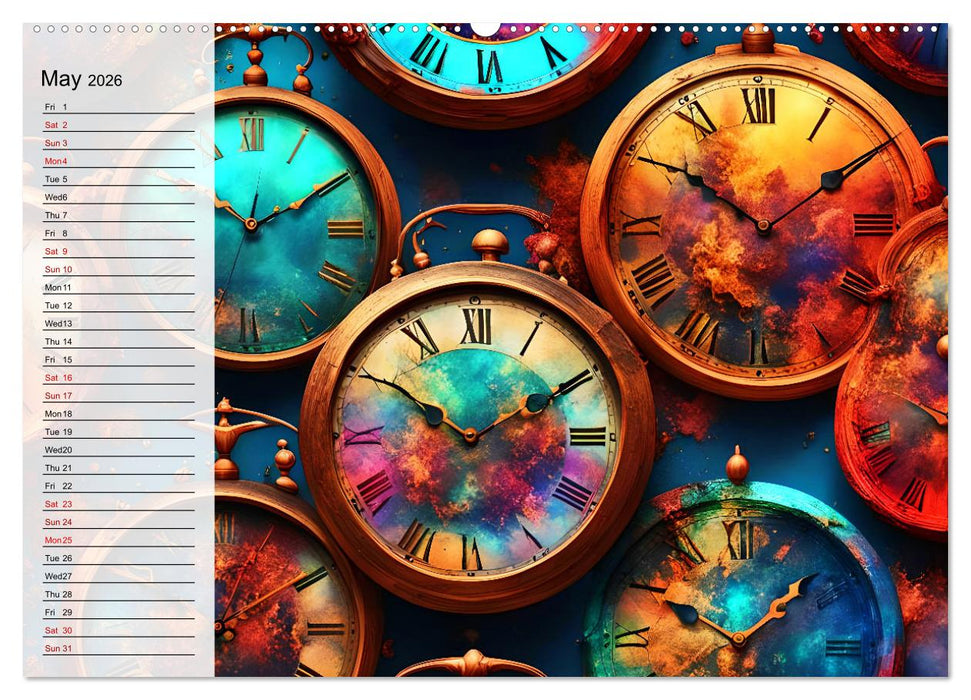 The abstract world of timepiece (CALVENDO Monthly Calendar 2026)