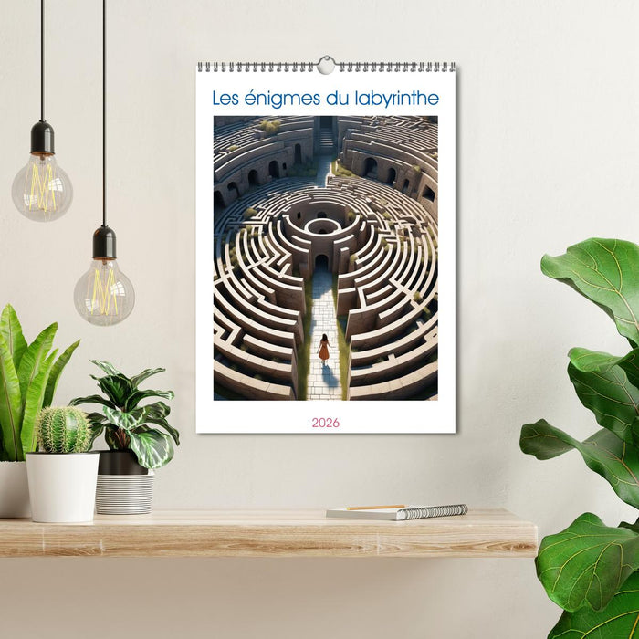 Les énigmes du labyrinthe (CALVENDO Calendrier mensuel 2026)