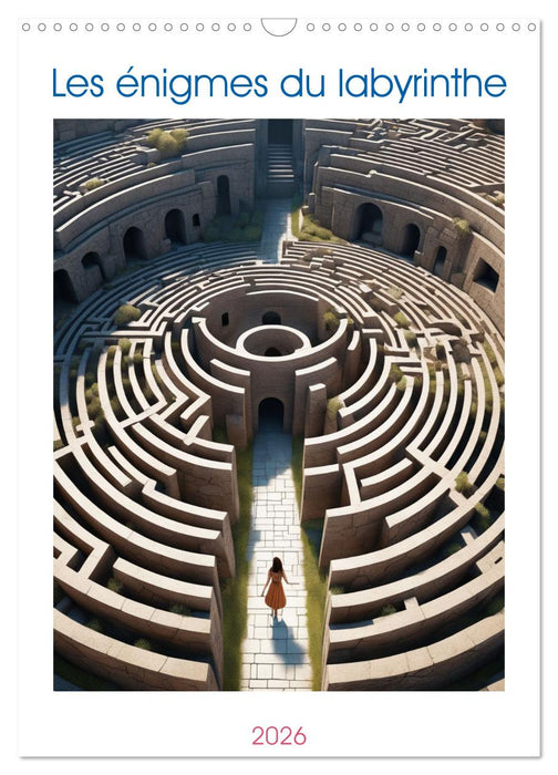 Les énigmes du labyrinthe (CALVENDO Calendrier mensuel 2026)