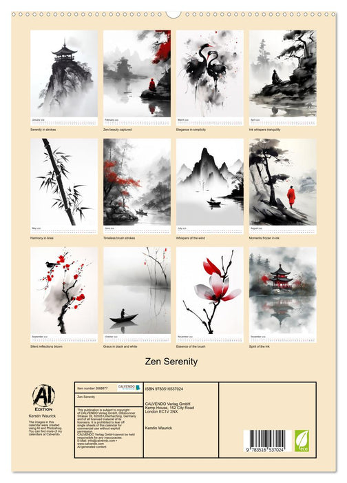 Zen Serenity (CALVENDO Premium-Calendar 2026)