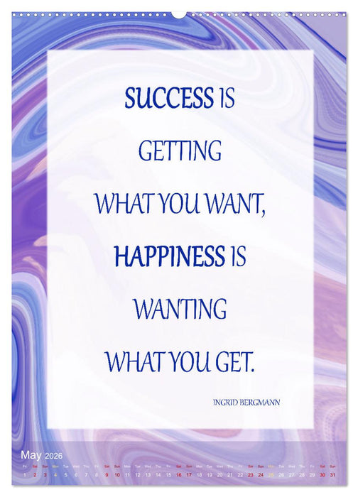 Inspiring sayings (CALVENDO Premium-Calendar 2026)